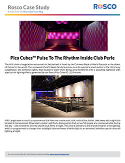 Pica Cubes pulse to the rhythm inside Club Perle